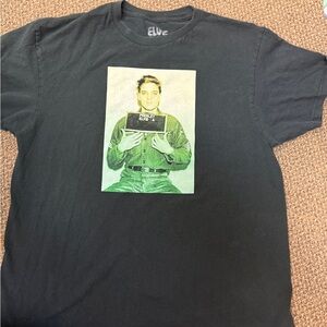 Elvis Presley Black Graphic T-Shirt XL‎